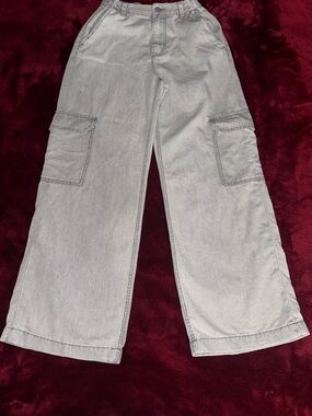 H&M Light Gray Cargo Pants SIZE 16